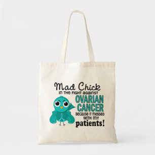 Bolso De Tela Cáncer ovárico de los pacientes enojados del