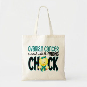 Bolso De Tela Cáncer ovárico ensuciado con el polluelo