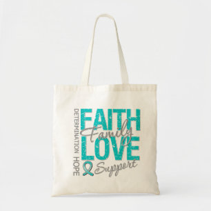 Bolso De Tela Cáncer ovárico inspirador del collage del lema d