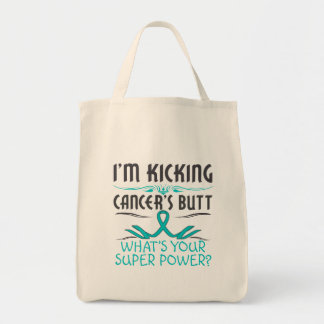 Bolso De Tela Cáncer ovárico patea cáncer pero superpotencia