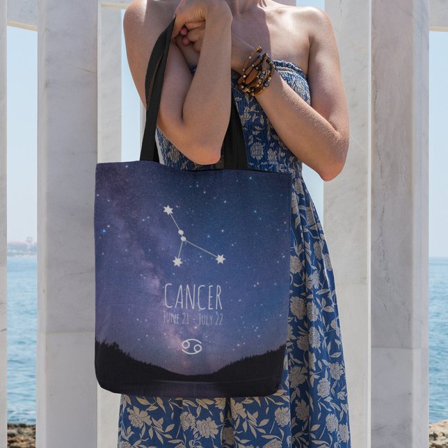Bolso De Tela Cancer | Personalized Zodiac Constellation (Subido por el creador)