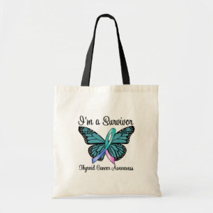 Bolso De Tela Cáncer tiroideo Soy superviviente