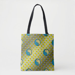 Bolso De Tela Cáncer y Mono de Metal