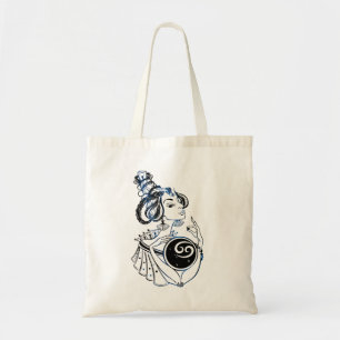 Bolso De Tela Cáncer Zodiac Art Deco Lady