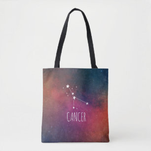Bolso De Tela Cáncer Zodiaco Galaxia