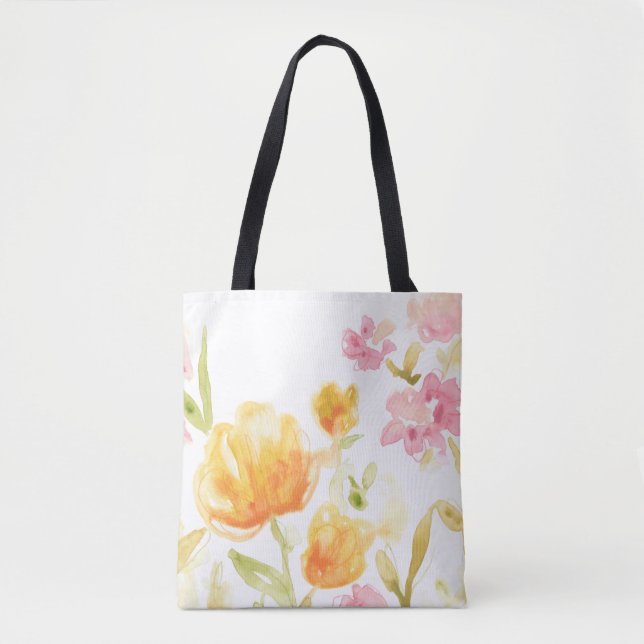 Bolso De Tela Canción floral I (Anverso)