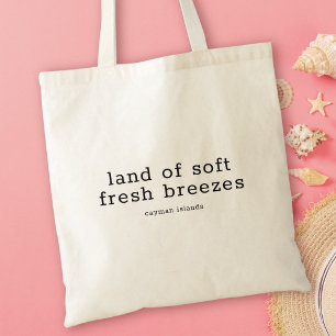 Bolso De Tela Canción nacional de las Islas Caimán, tierra de br