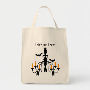Bolso De Tela Candelabros de Halloween y candelabros de bates