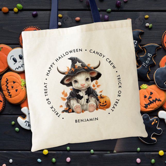 Bolso De Tela Candía personalizada de bruja de vaca de Halloween (Subido por el creador)