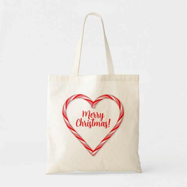 Bolso De Tela Candy Cane Hearts (Frente)