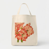 Candy Cane Lilies en un Tote de compras