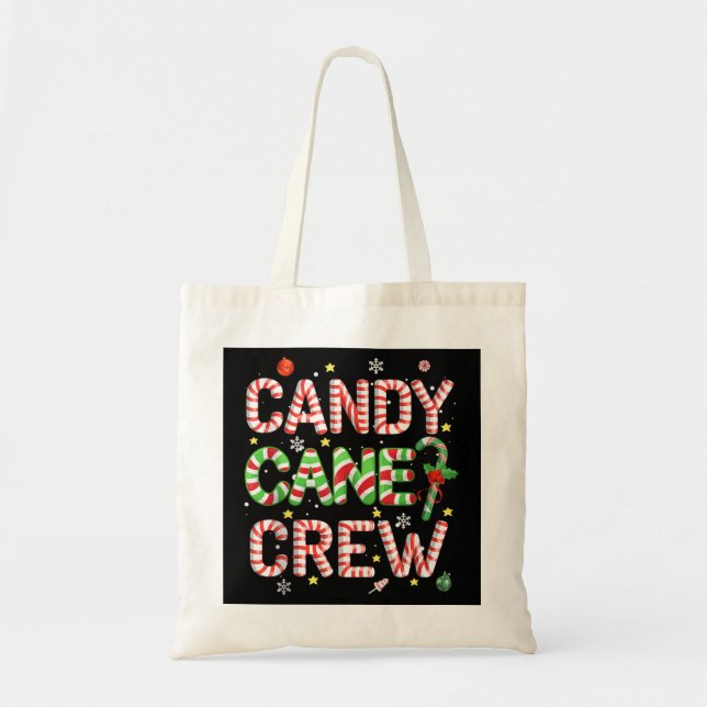 Bolso De Tela Candy Cane Navidades Candy Lover X-mas (Frente)