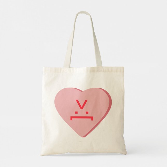Bolso De Tela Candy Heart - Devil Face (Reverso)