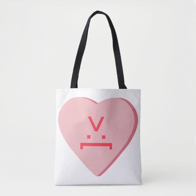 Bolso De Tela Candy Heart - Devil Face (Anverso)