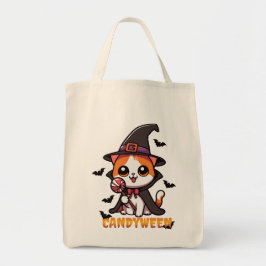 Bolso De Tela candyween - halloween de brujas gatas