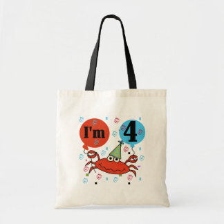 Bolso De Tela Cangrejo 4 camisetas de cumpleaños y regalos