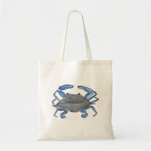 Bolso De Tela Cangrejo azul