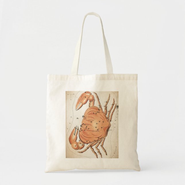 Bolso De Tela Cangrejo galáctico místico celestial (Frente)