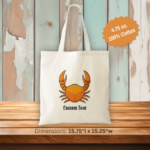 Bolso De Tela Cangrejo Naranja