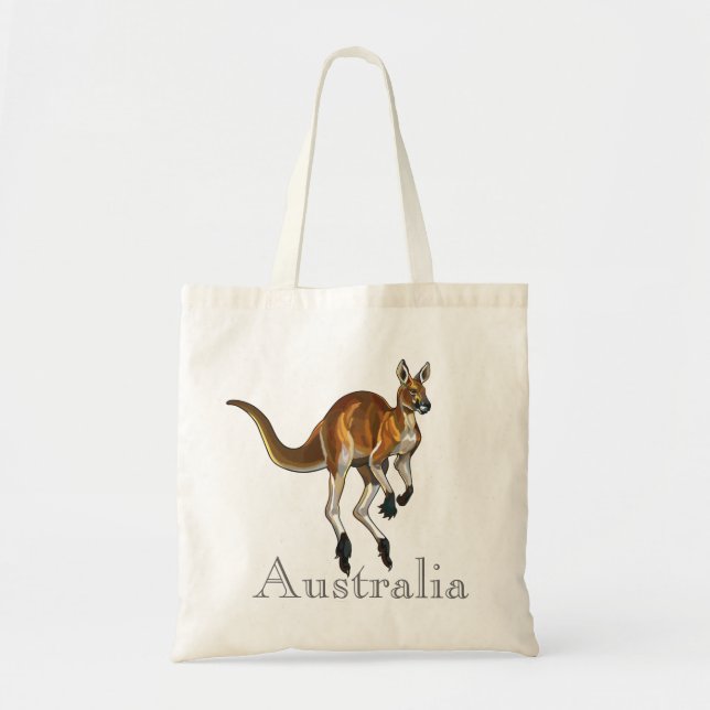 Bolso De Tela canguro rojo (Frente)