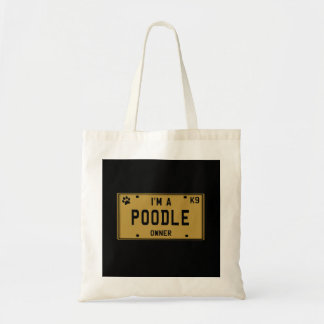 Bolso De Tela Caniche con la silueta de la bandera americana