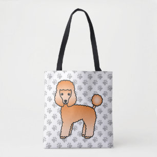 Bolso De Tela Caniche Toy Albaricoque Perro De Dibujos Animados 