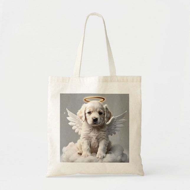 BOLSO DE TELA " CANINE CHERUB " (Frente)