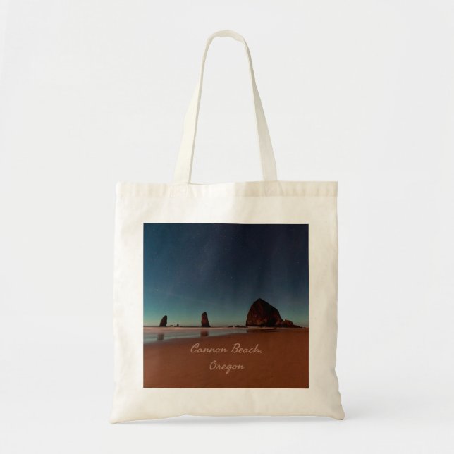 Bolso De Tela Cannon Beach Oregon Haystack Rock (Frente)