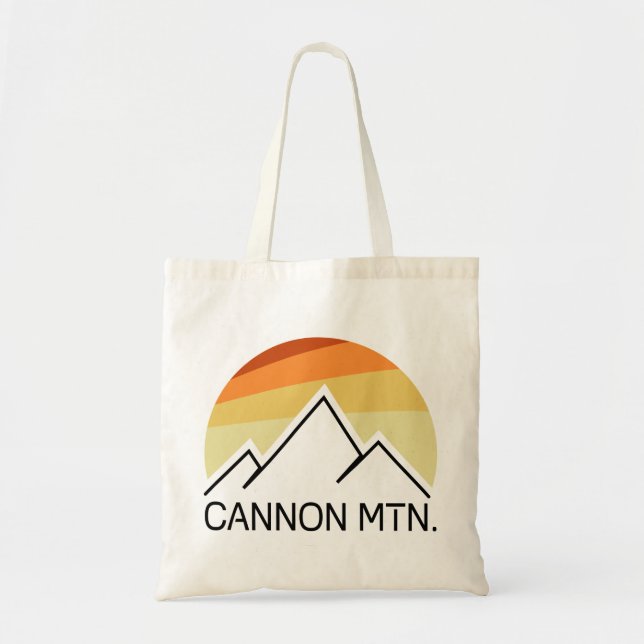 Bolso De Tela Cannon Mountain New Hampshire Retro (Frente)