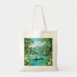 Bolso De Tela Canoa de arrecife tropical de Malaita Islas Salomó