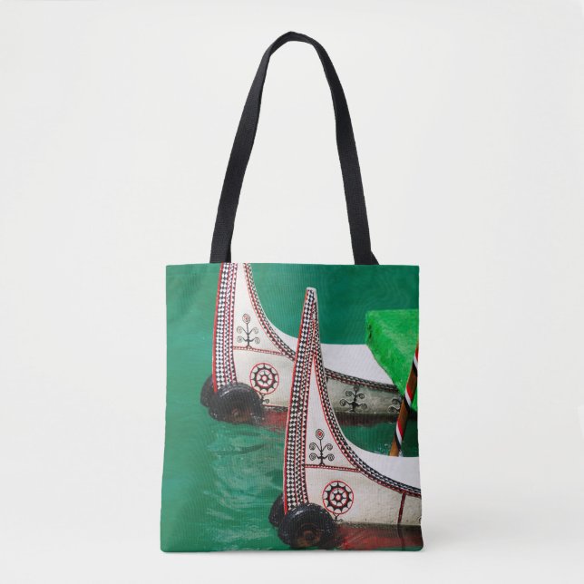 Bolso De Tela Canoa de la gente aborigen (Anverso)