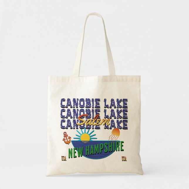 Bolso De Tela Canobie Lake, New Hampshire (Frente)