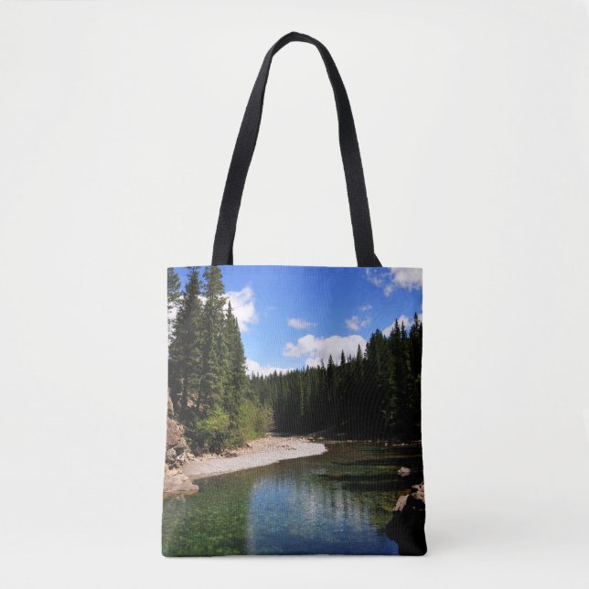 Bolso De Tela Canoe Meadows Kananaskis Canada (Anverso)