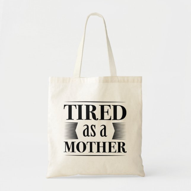 Bolso De Tela Cansado como madre (Frente)