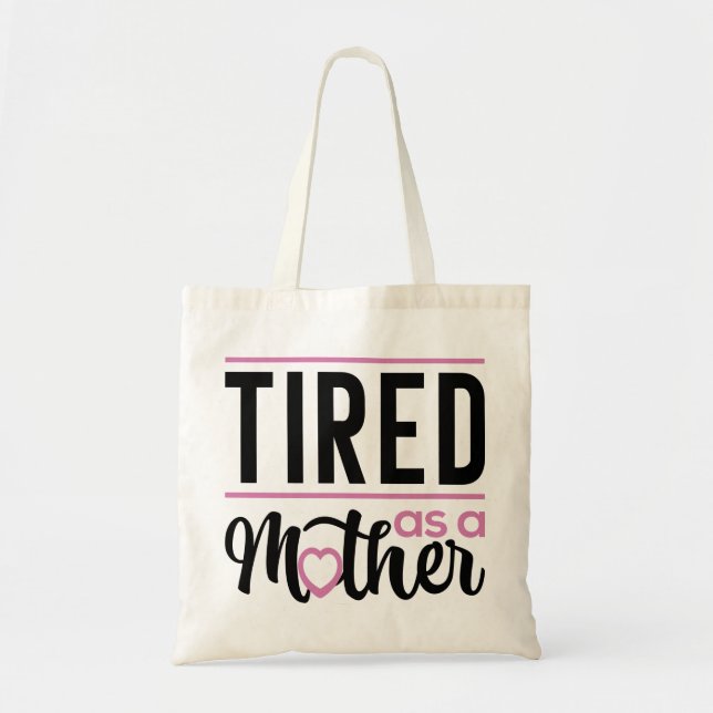 Bolso De Tela Cansado como madre (Frente)