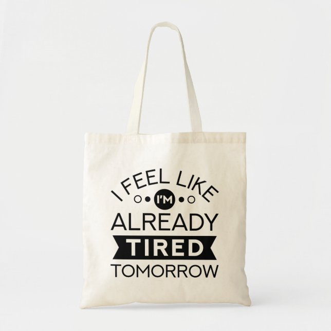 Bolso De Tela Cansado mañana (Frente)