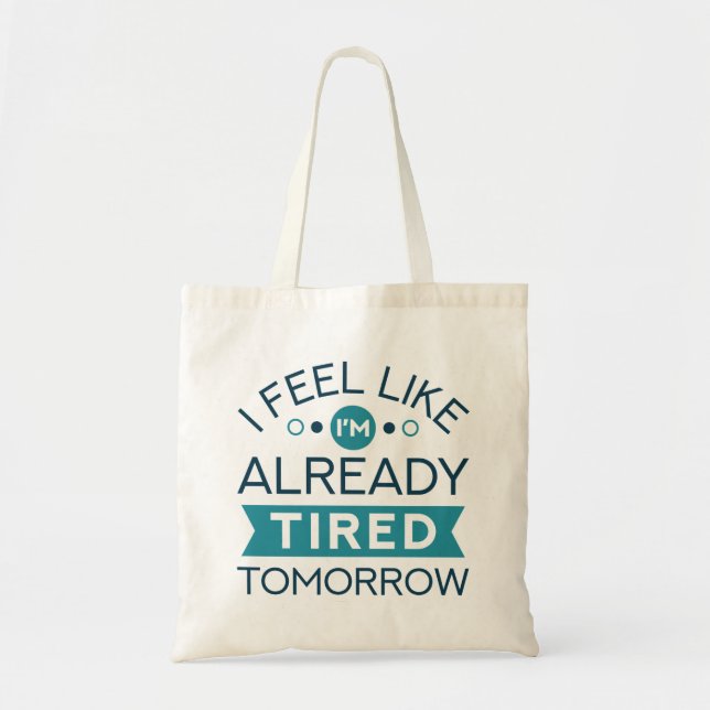 Bolso De Tela Cansado mañana (Frente)