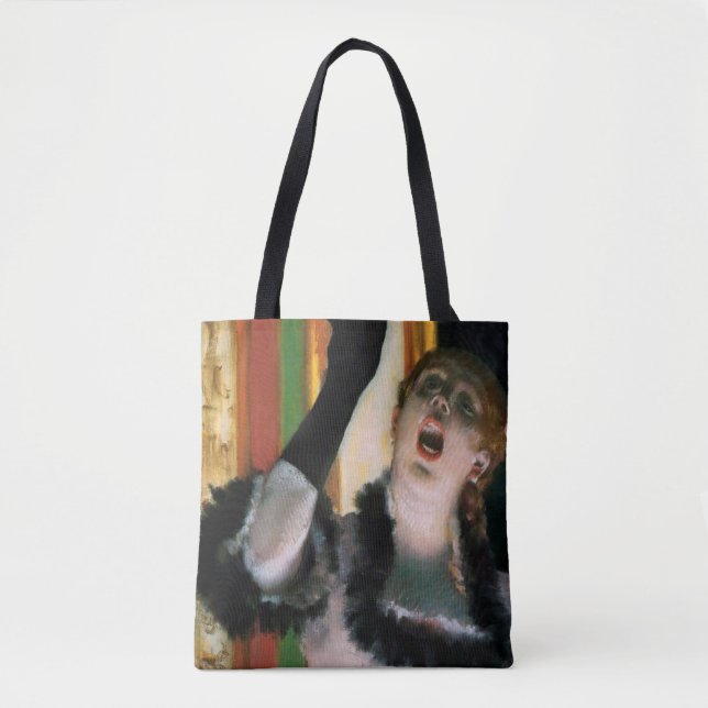 Bolso De Tela Cantante con un guante, Edgar Degas (Anverso)