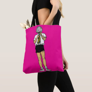 Bolso De Tela Cantante Retro Cómic Cabeza de Bola de Discoteca F