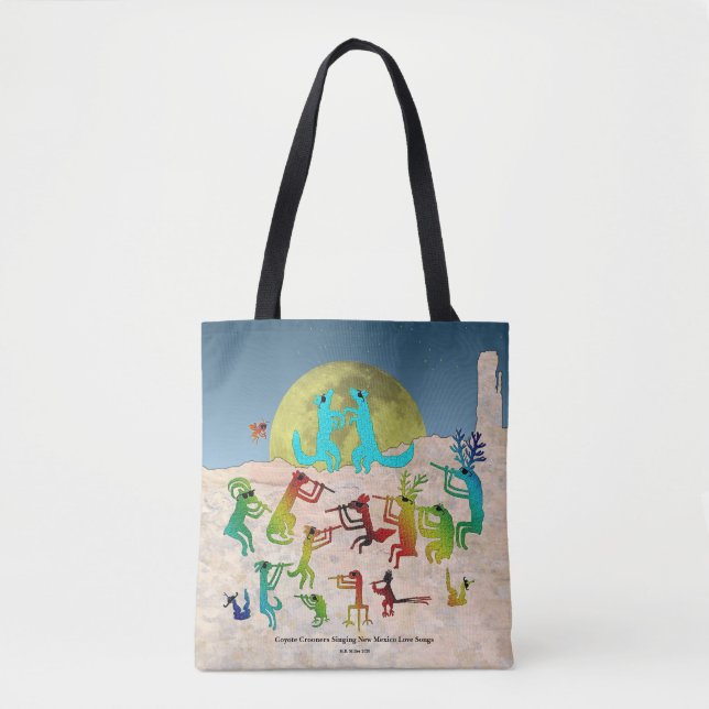 Bolso De Tela Cantantes de Coyote (Anverso)