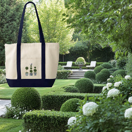 Bolso De Tela Canto de color de contraste monogramado del árbol 