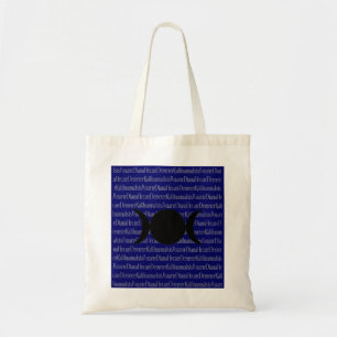 Bolso De Tela Canto de la diosa (azul marino)
