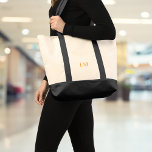 Bolso De Tela Canto de monograma minimalista<br><div class="desc">Mejore su rutina diaria con esta bolsa de tote minimalista de lienzo monograma. Personalízalo con tus propias iniciales o las de un ser querido para un elegante y elegante artículo. Desde comestibles hasta aparatos de gimnasia, es lo suficientemente espacioso como para manejar todos los días lo necesario. El diseño, limpio...</div>