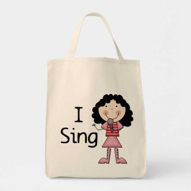 Bolso De Tela Canto las camisetas y los regalos femeninos (Frente)