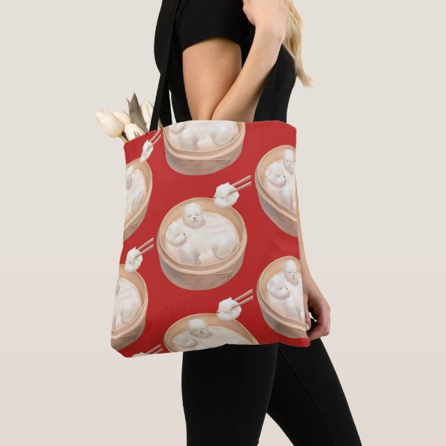 Bolso De Tela Canto sonriente - Delight Xiao Long Bao (Detalle)
