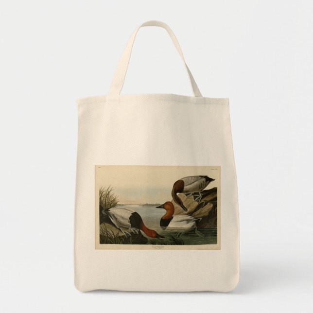 Bolso De Tela Canvas respaldaron el pato de los pájaros de Améri (Frente)
