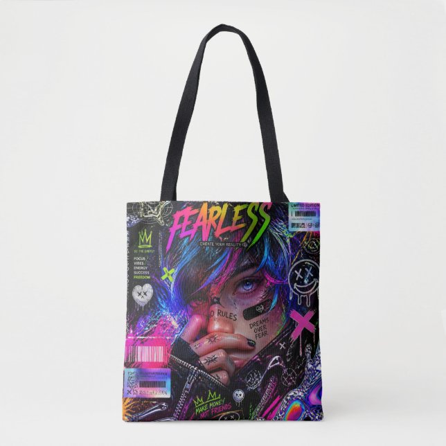 Bolso De Tela caos (Anverso)