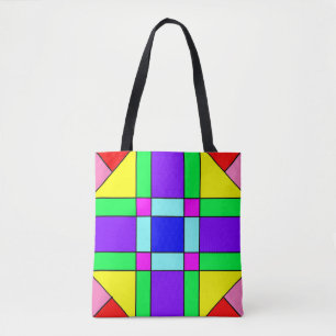 Bolso De Tela Caos colorido 16