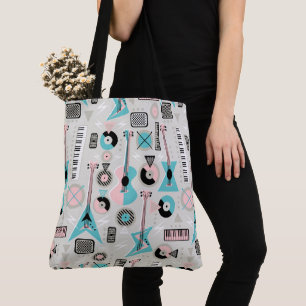 Bolso De Tela Caos musical retro