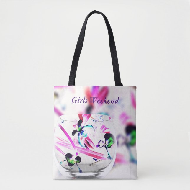 Bolso De Tela Capa de cristal "fin de semana de las orquídeas (Anverso)
